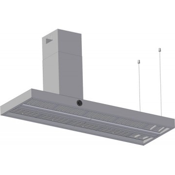 Airforce Vis Boxy Island L IX/A/180 Απορροφητήρας Νησίδα 180cm Inox